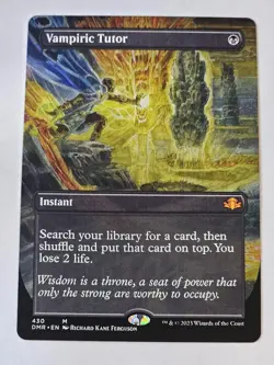 MTG - Vampiric Tutor Borderless - Dominaria Remastered - Image 1