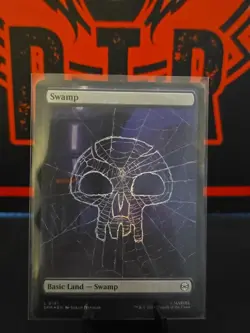NM-Mint, English MTG Foil Swamp (0191) - Foil Marvel's Spider-Man MTG - Image 1