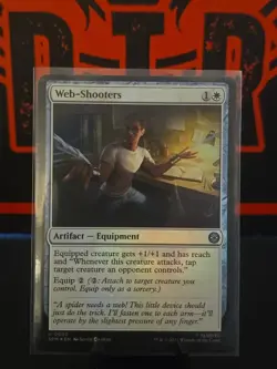 NM Foil Web-Shooters, MTG, Marvel's Spider-Man, Magic the Gathering, 22 - Image 1