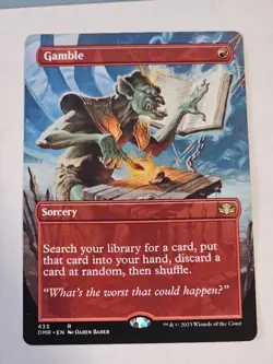 MTG - Gamble Borderless - Dominaria Remastered - Image 1