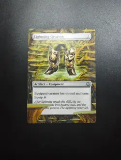 MTG Altered Art Lightning Greaves Duel Decks: Phyrexia vs. The Coalition Magic - Image 1