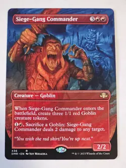 MTG - Siege-Gang Commander Borderless - Dominaria Remastered - Image 1