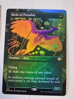 MTG - Birds of Paradise FOIL Borderless - Dominaria Remastered - Image 1