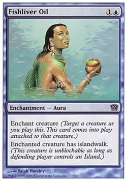Fishliver Oil - Light Play MTG 9th Edition - Image 1
