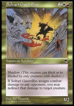 Soltari Guerrillas - Medium Play MTG Tempest - Image 1