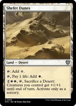 Shefet Dunes - Near Mint MTG Commander: Outlaws of Thunder Junction - Image 1
