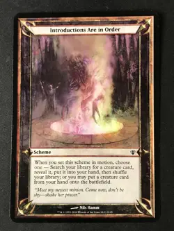 MTG Archenemy #21 Introductions Are in Order (Oversize) 3.5x5" MP - Image 1