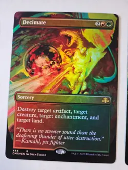 MTG - Decimate FOIL Borderless - Dominaria Remastered - Image 1