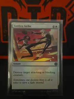NM Foil Sudden Strike, MTG, Marvel's Spider-Man, Magic the Gathering, 19 - Image 1