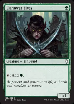 Llanowar Elves - Light Play MTG Dominaria - Image 1