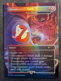 Ghostbuster's Patch (Boros Charm) - Borderless Foil - Secret Lair (MTG) - Image 1