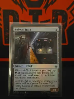 NM Foil Subway Train, MTG, Marvel's Spider-Man, Magic the Gathering, 178 - Image 1