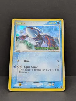 Kyogre 6/106 Emerald Reverse Holo Rare Pokemon TCG Nintendo MP - Image 3
