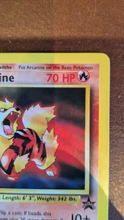 Arcanine - Black Star Promo 6 Vintage Pokemon Card TCG WOTC NM/MINT - Image 2