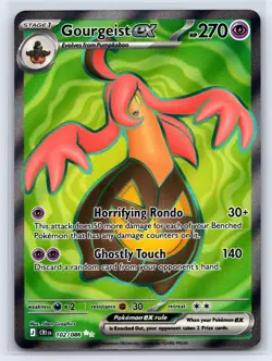 GOURGEIST EX 102/086 ULTRA RARE CHAOS RISING POKEMON HOLO NEAR MINT - Image 1