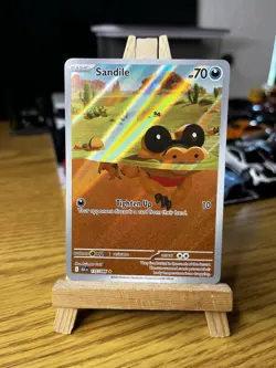Pokemon TCG Sandile Illustration Rare Black Bolt 135/086 Near Mint - Image 1