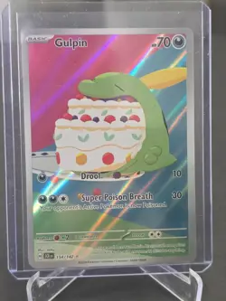 Gulpin 154/142 Illustration Rare Stellar Crown Pokemon Near Mint - Image 1