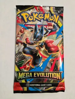 Pokemon Mega Evolution Single Booster Pack 10 Cards SEALED NEW! - Image 1