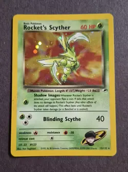 Pokemon TCG Gym Heroes Rocket's Scyther 013/132 Holo Rare English - Image 2