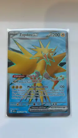 Pokemon Zapdos EX 192/165 | Full Art | Mint deutsch DE - Image 1
