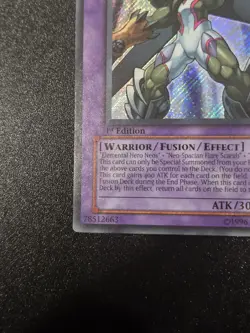 Yugioh - Elemental Hero Magma Neos 1st Edition TAEV-EN043 SECRET Lp - Image 5