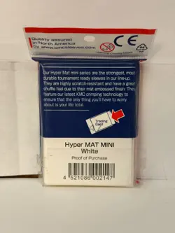 KMC Hyper MAT Mini White Card Sleeves 60ct 62x89mm Sealed Yu-Gi-Oh USA Ltd - Image 2