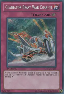 Gladiator Beast War Chariot - LCGX-EN266 - Secret Rare - 1st Edition x1 - Lightl - Image 1