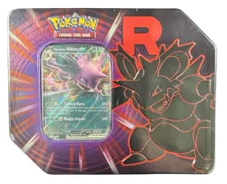 Pokemon TCG Team Rocket Nidoking Destined Rivals Tin Brand New Factory Sealed - Image 1