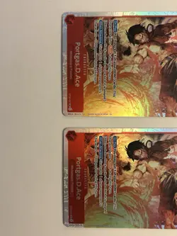 2x Bandai One Piece Card Game Portgas D Ace ST30-007 Special Foil - Image 2