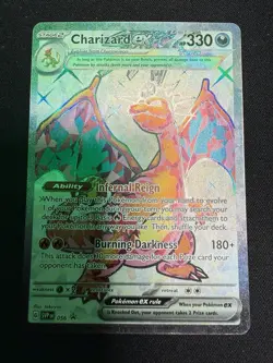 Pokemon Charizard EX TCG SVP 056 Scarlet Violet Holo Black Star Promo Card - Image 1