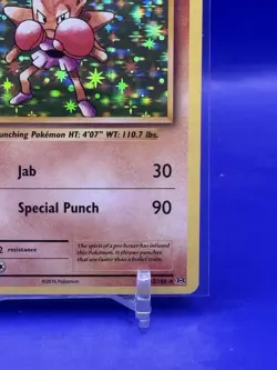 Hitmonchan 62/108 LP/NM Holo Rare XY Evolutions Pokemon Card boxer boxing punch - Image 5