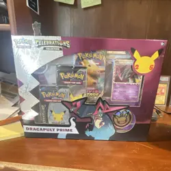 pokemon celebrations dragapult prime 25th anniversary sealed box 25 cards - Image 1