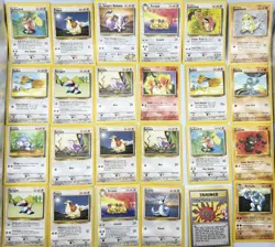 110 Vintage Pokemon Card Lot WOTC Unlimited Bulbasaur Ivysaur Dratini Psyduck - Image 3