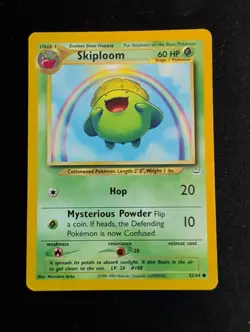 Pokemon Card Neo Revelation Skiploom 52/64 Common MP - Image 1