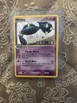 Metang 40/107 EX Deoxys Reverse Holo Stamped Pokemon Card - Image 1