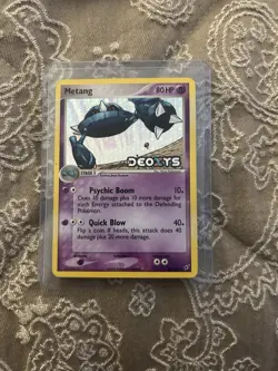 Metang 40/107 EX Deoxys Reverse Holo Stamped Pokemon Card - Image 2