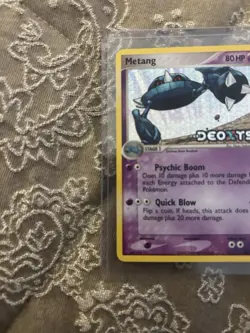 Metang 40/107 EX Deoxys Reverse Holo Stamped Pokemon Card - Image 3