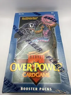 Fleer Marvel OverPower Base Set Booster Box Factory Sealed Card Game 41199012467 - Image 1