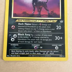 Pokemon TCG Houndoom Neo Revelation Holo Card 8/64 LP/MP - swirl - Image 3