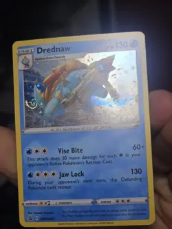 Pokemon TCG Drednaw SWSH047 Black Star Promo Holo W/HD Galaxy Fart Swirl NM - Image 1