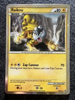 Raikou HGSS19 Black Star Promo Holo Pokemon Card NM - Image 1