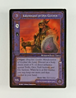 Lieutenant of Dol Guldur - Middle Earth CCG card (1997 ICE) MECCG Lidless Eye - Image 1