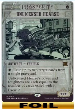 Unlicensed Hearse ** FOIL SHOWCASE #64 ** OTJ: Breaking News OTP - NM MTG - Image 1