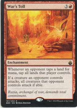 MTG: Battlebond: War's Toll: Lightly Played Condition - Image 1