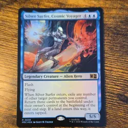 Magic: The Gathering Silver Surfer, Cosmic Voyager Rare Foil Eng MAR 0639 - Image 1