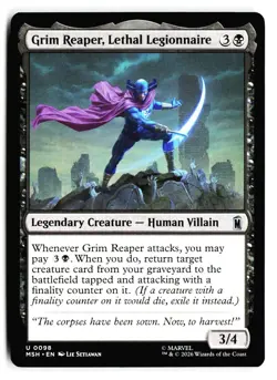 Grim Reaper, Lethal Legionnaire 98 Marvel Super Heroes Magic: The Gathering - Image 1