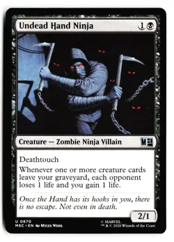 Undead Hand Ninja 670 Commander: Marvel Super Heroes Magic: The Gathering - Image 1