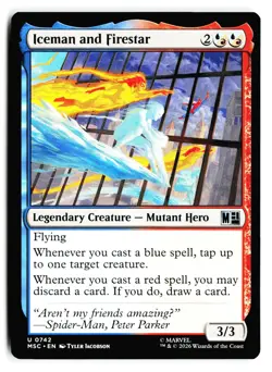 Iceman and Firestar 742 Commander: Marvel Super Heroes Magic: The Gathering - Image 1