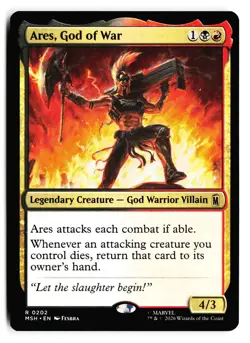 Ares, God of War 202 Rare Marvel Super Heroes Magic: The Gathering - Image 1