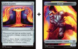 Golem Foundry + 1x Golem Token - CMR: Edge of Eternities - C NM MTG - Image 1